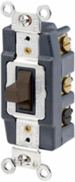 20 Amp Double-Pole Toggle Switch, Maintained Contact, 120/277V AC, Extra Heavy Duty