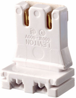 Medium Base Bi-Pin Fluorescent Lampholder, Low Profile, 600 Volt, 660W
