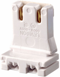 Medium Base Bi-Pin Fluorescent Lampholder, Low Profile, 600 Volt, 660W