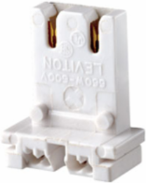 Medium Base Bi-Pin Fluorescent Lampholder U-Shaped 660W 600V White