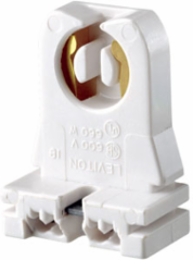 Medium Base Bi-Pin Fluorescent Lampholder 660W 600 Volt Low Profile White