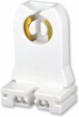 Fluorescent Lampholder Medium Base Bi-Pin Tall Profile Quick-Connect 600 Volt