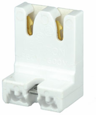 Medium Base T8 Bi-Pin Low Profile Fluorescent Lampholder 660W Screw Mount