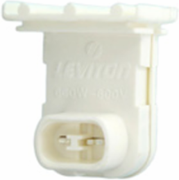 Thermoplastic Medium Fluorescent Lampholder for T8/T12, 660W-600V, Slide-On, 20 Ga.