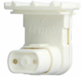 Compact Fluorescent Lampholder for T8 & T12 Lamps, Thermoplastic, 20 Gauge