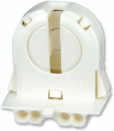 T8 Bi-Pin Fluorescent Lampholder, 600V, 660W, Extra-Low Profile, Snap-In/Slide-ON