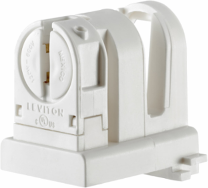 T5 Bi-Pin Lampholder Adapter, Medium to Miniature Base, 600V, 660W, Slide-On
