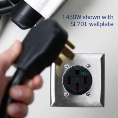 50 Amp EV Charging Receptacle/Outlet, Heavy Duty, Weather-Resistant