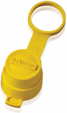 Wetguard Watertight Cap for Straight/Locking Plug, Yellow, IP66 Waterproof Rating