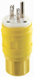 Wetguard Watertight 15 Amp 347 Volt NEMA 24-15P Straight Blade Plug