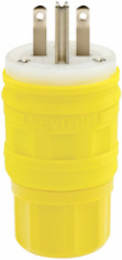 Wetguard Watertight Straight Blade Plug, 15 Amp, 250 Volt, NEMA 6-15P