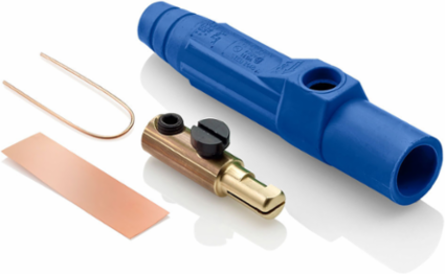 Cam-Type Male Plug, 150 Amp, 600 Volt, #8 - #2 AWG, Single Set Screw Termination