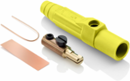 Cam-Type Male Plug, #8 - #2 AWG, 150 Amp, Single Set Screw Termination