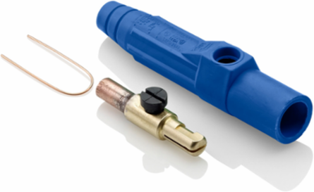 Cam-Type Male Plug, 8-4 AWG, Crimp Tube, 140 Amp, 600 Volt