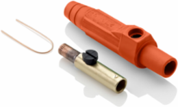 Female Plug Crimp Tube #8 - #4 AWG 140 Amp, 600 Volt, Orange