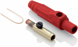 Female Plug, #8 - #4 AWG, Crimp Tube, 140 Amp, NEMA 3R, Red