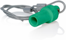Male Protective Cap, Green, Taper Nose, Cam-Type Design