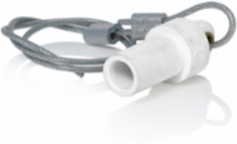 Cam-Type Male Protective Cap, Taper Nose, White, NEMA 3R Rated