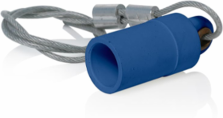 Cam-Type Female Protective Cap, Taper Nose, Blue