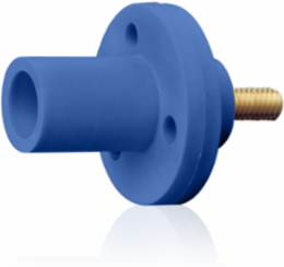 Male Panel Mount Receptacle, 0.75 Inch Threaded Stud, 150 Amp, #8 - #2 AWG