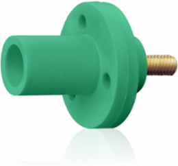 Male Panel Mount Receptacle, #8 - #2 AWG, 0.75 Inch Threaded Stud, 150 Amp Max