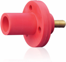 Male Panel Mount Receptacle, 0.75 Inch Threaded Stud, #8 - #2 AWG, 150 Amp Max