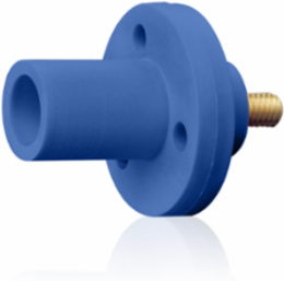 Male Panel Mount Receptacle, #8 - #2 AWG, 0.5 Inch Threaded Stud, 150 Amp Max