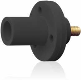 Male Panel Mount Receptacle 0.5 Inch Threaded Stud, #8 - #2 AWG, 150 Amp Max