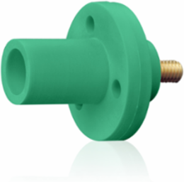 Male Panel Mount Receptacle, 0.5 Inch Threaded Stud, #8 - #2 AWG, 150 Amp Max