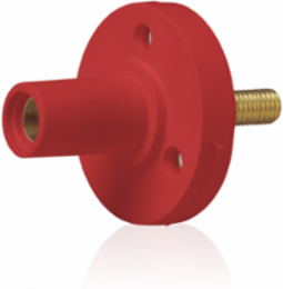 Cam-Type Female Panel Mount Receptacle, 0.75 Inch Threaded Stud, 150 Amp Max