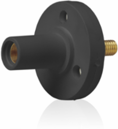 Female Panel Mount Receptacle, #8 - #2 AWG, 150 Amp, 0.5 Inch Threaded Stud Termination