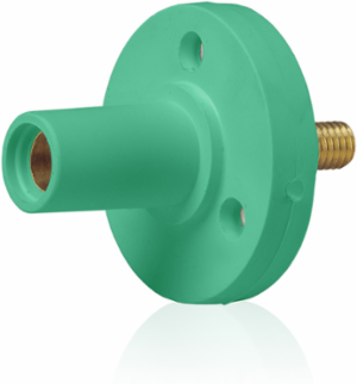 Female Panel Mount Receptacle #8 - #2 AWG, 0.5 Inch Threaded Stud, 150 Amp
