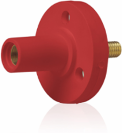 Female Panel Mount Receptacle, #8 - #2 AWG, 0.5 Inch Threaded Stud, 150 Amp Max