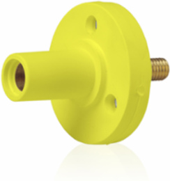 Female Panel Mount Receptacle, 150 Amp, #8 - #2 AWG, 0.5 Inch Threaded Stud