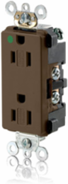 Decora Plus Duplex Receptacle, 15 Amp, Hospital Grade, Tamper-Resistant