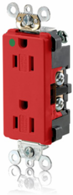 Decora Plus 15 Amp Hospital Grade Duplex Receptacle, Tamper-Resistant, Self-Grounding