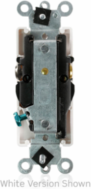Decora Plus 20 Amp Single Outlet, Smooth Face, NEMA 5-20R, Self-Grounding