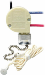 Pull Chain Switch 3 Speed Four Position 3A-250V AC 6A-125V AC 3-3/4 Inch Chain