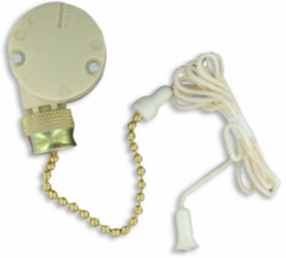 3 Speed 4 Position Pull Chain Switch, 3A-250V AC, 6A-125V AC, 1/4 HP-125-250V AC