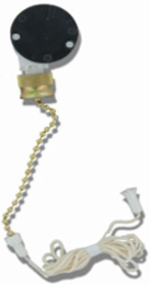 Pull Chain Switch, 2 Speed 3 Position, 3A-250V AC, 1/4 HP