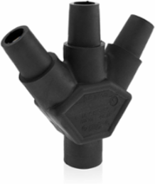 3-Fer Cam-Type Adapter, Male-Female-Female-Female, 400 Amp Max, NEMA 3R