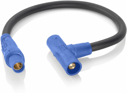 Soft Paralleling Tee Adapter, 24 Inch Cable, 400 Amp Max, Blue