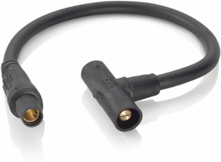 Soft Paralleling Tee Adapter 24 Inch Cable, 400 Amp, Female-Male-Male