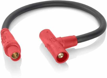 Soft Paralleling Tee Adapter 24 Inch Cable, 400 Amp Max, Female-Male-Male