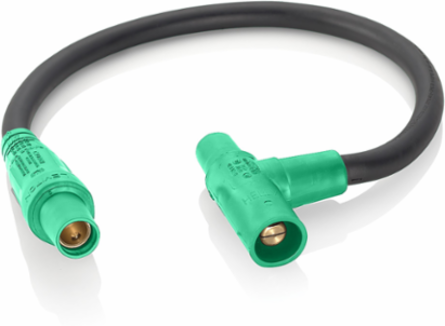 Soft Tapping Tee Adapter, 24 Inch Cable, 400 Amp, Female-Female/Male