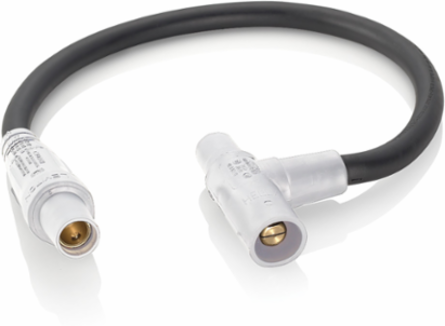 Soft Tapping Tee Adapter 24 Inch Cable, Female-Female-Male, 400 Amp Max