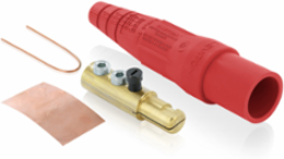 Male Plug #2 - 2/0 AWG, 300 Amp Max, Double Set Screw Termination