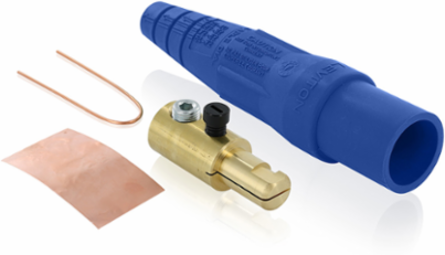 Male Plug 2/0 - 4/0 AWG 400 Amp Single Set Screw Termination