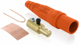Male Plug 2/0 - 4/0 AWG, 400 Amp, Single Set Screw, Type 3R, Orange