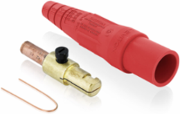 Male Plug #2 - #1 AWG Crimp Tube Termination, 220 Amp, Type 3R, Red
